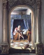 Jan Steen The toilet oil painting reproduction